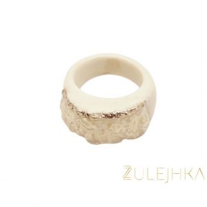 Zulejhka design porcelán gyűrű